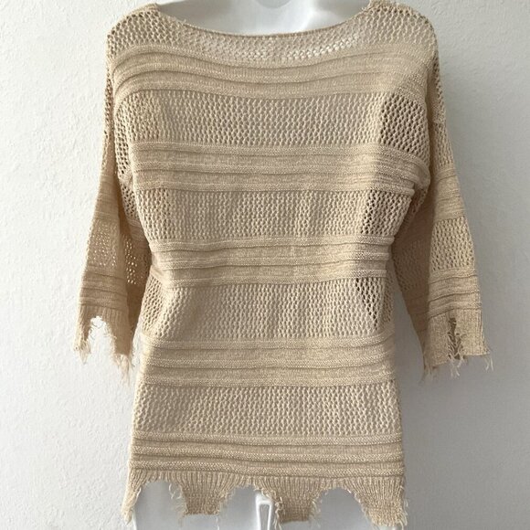 BOHO CROCHET TOP LIKE NEW - Picture 3 of 9